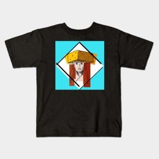 Cheese Hat Kat Kids T-Shirt